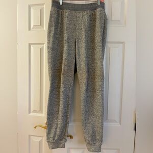 Lululemon At Ease Jogger Pants Mens Small S Grey Textured Fleece Sweatpants 30